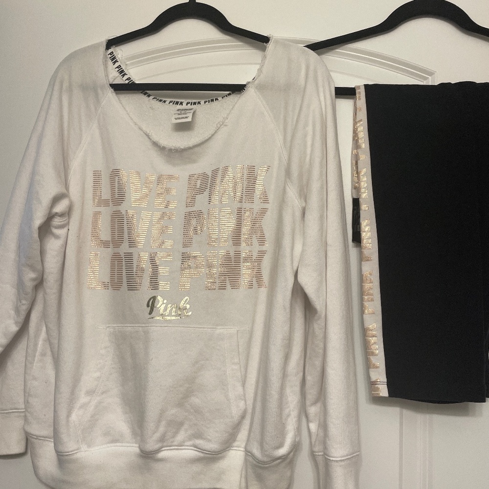 Victoria’s Secret pink outfit